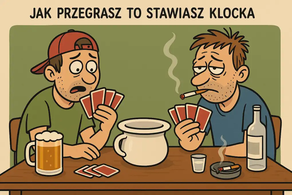 Przegrany stawia klocka